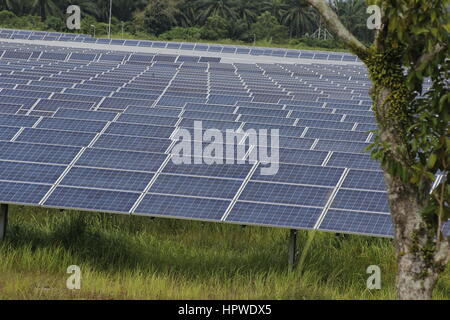 solar farm in Malaysia Stock Photo