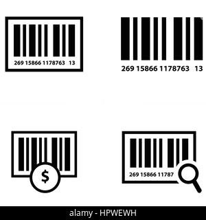 set of barcodes Stock Vector