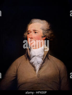 Alexander Hamilton (1755-1804), portrait by John Trumbull, oil on canvas, 1792 Stock Photo