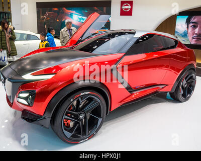 The Nissan Gripz Concept car on display in the marquee showroom, Nissan Gallery in Ginza, Tokyo. Stock Photo