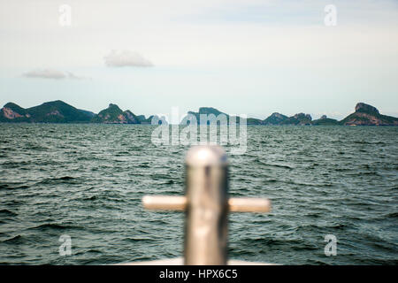 Thailand Beautiful paradise Beach the green blue Ang Thong National Marine Park Stock Photo