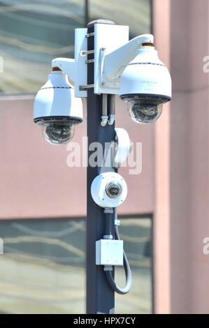 Security Cameras Stock Photo