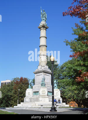 Civil War Memorial, Boston Common, Boston, Massachusetts, United States of America Stock Photo