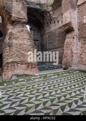 Baths of Caracalla in ancient Rome, Italy Stock Photo