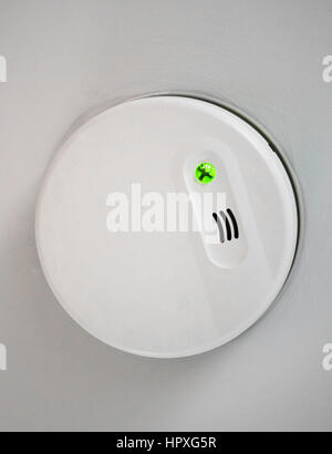 smoke alarm on a white background Stock Photo