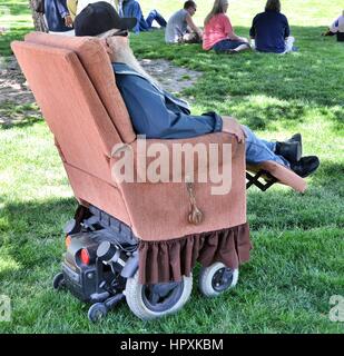 Customized electric lazy boy wheelchair hi res stock photography