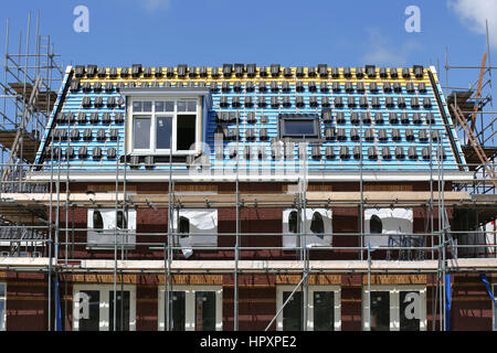 single-family house under construction Stock Photo