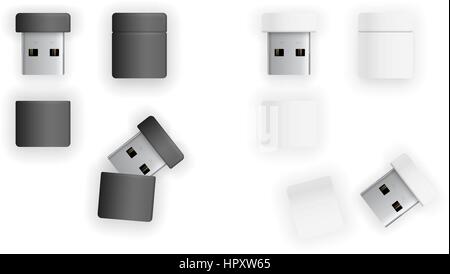 USB stick flash drive Stock Vector