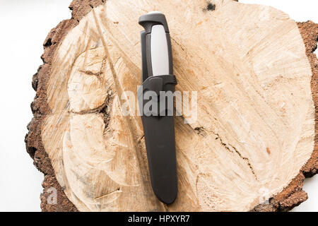 Knife for hiking. Knife for hiking. Knife hunters and tourists. Stock Photo