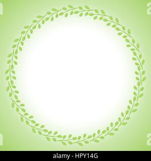 Spring frame made up of leaves Stock Vector