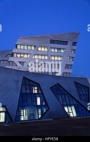 New Central Building by architect Daniel Libeskind, Leuphana university, Lueneburg, Lüneburg, Lower Saxony, Germany, Europe Stock Photo