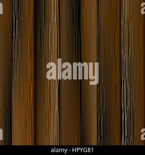 Dark Wood Vertical Planks. Wooden Texture Pattern Stock Vector