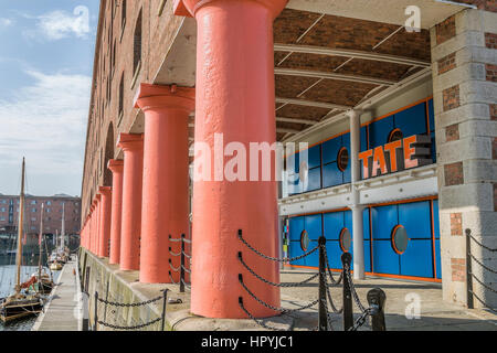 Tate Liverpool is an art gallery and museum in Liverpool, Merseyside, England Stock Photo