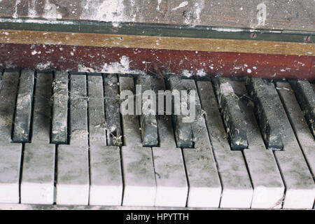 Old piano Stock Photo