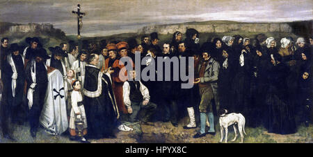 Gustave Courbet (1819-1877) 'A Burial at Ornans', oil on canvas, 1849/50 Stock Photo