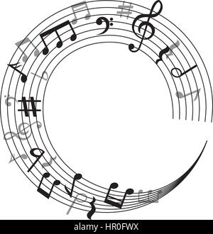 Music notes symbol Stock Vector