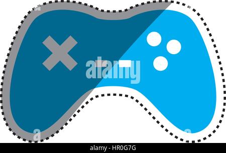 Gamepad device isolated Stock Vector