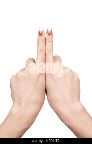 what is the meaning of two index fingers touching