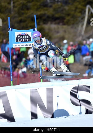 Crans-Montana, Switzerland. 25th February 2017. Ski FIS World Cup ...