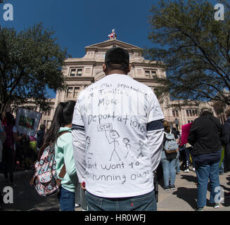 Austin, Texas, USA. 25th February 2017. More than a thousand protesters ...