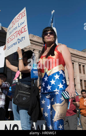 Austin, Texas, USA. 25th February 2017. More Than A Thousand Protesters ...