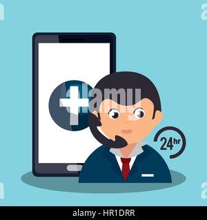 healthcare professional avatar character Stock Vector
