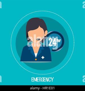 healthcare professional avatar character Stock Vector