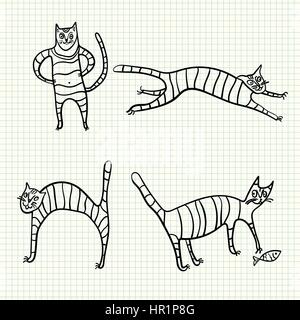 Sketch cat Stock Vector