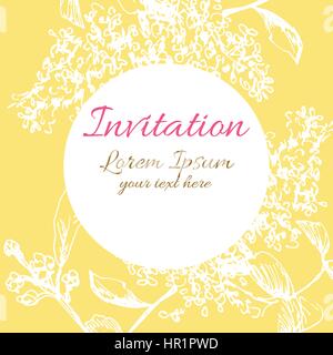 Background flower frame Stock Vector
