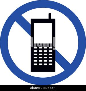 no phone icon illustrated on a white background in vector Stock Vector