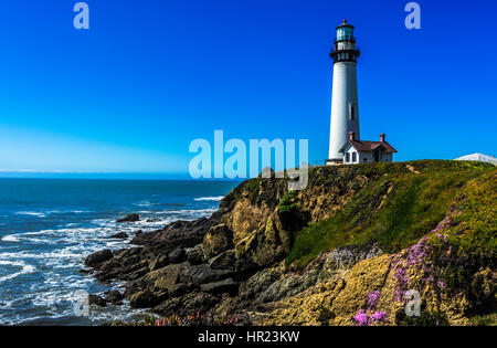 Pigeon Point lighthouse Stock Photo