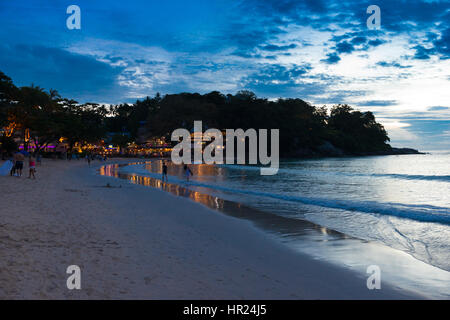 Beautiful sunset scene at Kata beach, Phuket, Thailand Stock Photo