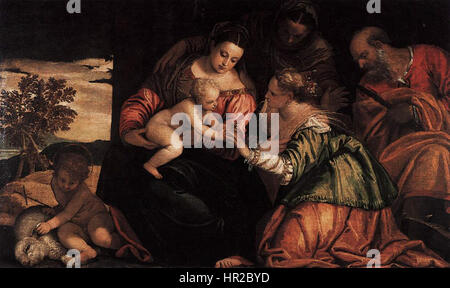 Paolo Veronese - The Mystic Marriage of Sr Catherine Stock Photo - Alamy