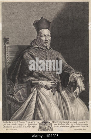 Pieter van Lint, Pieter van Schuppen - Portrait of bishop Johannes Wachtendonck Stock Photo
