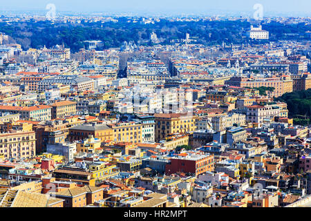 Skyline of Rome city, Italy Stock Photo