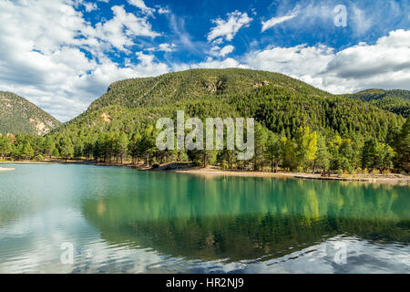 The Enchanted Circle Scenic Byway is an 84 mile New Mexico Scenic Byway and National Forest Scenic Byway around Wheeler Mountain located in Northern N Stock Photo