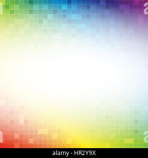 Colorful rainbow square grid mosaic background with white color in center  with abstract concept vector illustration Stock Vector Image & Art - Alamy
