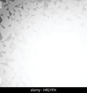Grey polygonal mosaic abstract background create design Stock Vector