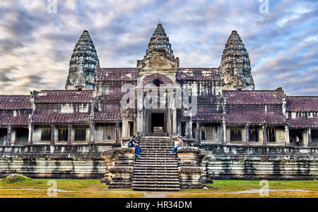 Bakan, the central sanctuary of Angkor Wat - Siem reap, Cambodia Stock Photo