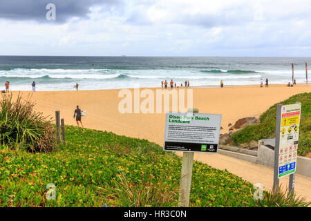 Dixon Park beach in Newcastle, the second largest city in new south wales,australia Stock Photo
