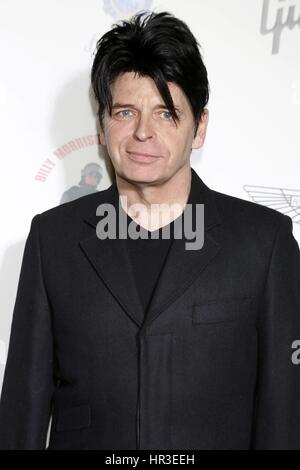 West Hollywood, California. 24th Feb, 2017. Gary Numan attends the 'Anesthesia: The Art of Oblivion' by Billy Morrison & Plastic Jesus opening reception at Gibson Brands Sunset on February 24, 2017 in West Hollywood, California. | usage worldwide Credit: dpa/Alamy Live News Stock Photo
