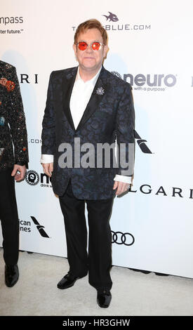 West Hollywood, Ca. 26th Feb, 2017. at the Sir Elton John AIDS Foundation's 'Wonderful Crazy Night' Viewing Party in West Hollywood, California on February 26, 2017. Credit: Faye Sadou/Media Punch/Alamy Live News Stock Photo