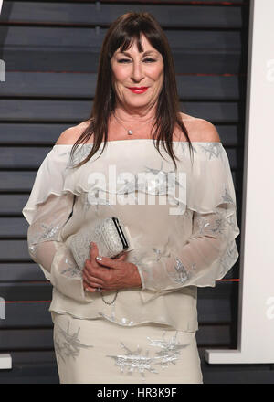 Beverly Hills, California, USA. 26th Feb, 2017. Anjelica Huston at the Vanity Fair Oscar Party 2017 on February 26, 2017 in Beverly Hills, California. Credit: Mpi99/Media Punch/Alamy Live News Stock Photo