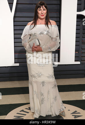 Beverly Hills, California, USA. 26th Feb, 2017. Anjelica Huston at the Vanity Fair Oscar Party 2017 on February 26, 2017 in Beverly Hills, California. Credit: Mpi99/Media Punch/Alamy Live News Stock Photo