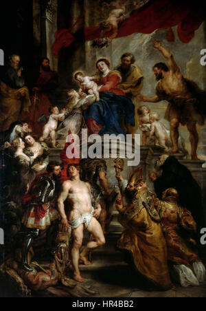 Peter Paul Rubens - Madonna Enthroned with Child and Saints - WGA20249 Stock Photo