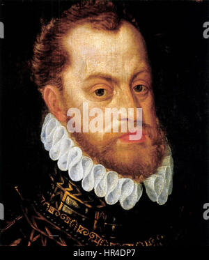 Portrait of Rudolf II, Holy Roman Emperor c. 1580 Stock Photo