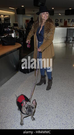 Zulay Henao departs from the airport with a new dog  Featuring: Zulay Henao Where: Los Angeles, California, United States When: 26 Jan 2017 Credit: WENN.com Stock Photo