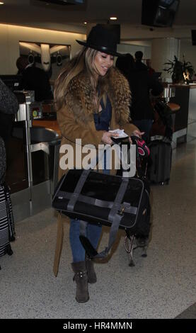 Zulay Henao departs from the airport with a new dog  Featuring: Zulay Henao Where: Los Angeles, California, United States When: 26 Jan 2017 Credit: WENN.com Stock Photo