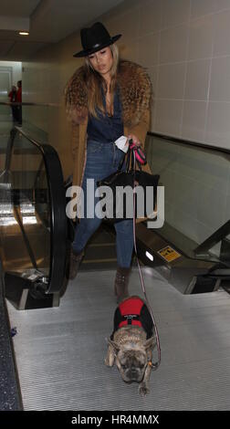 Zulay Henao departs from the airport with a new dog  Featuring: Zulay Henao Where: Los Angeles, California, United States When: 26 Jan 2017 Credit: WENN.com Stock Photo