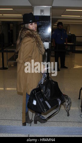 Zulay Henao departs from the airport with a new dog  Featuring: Zulay Henao Where: Los Angeles, California, United States When: 26 Jan 2017 Credit: WENN.com Stock Photo